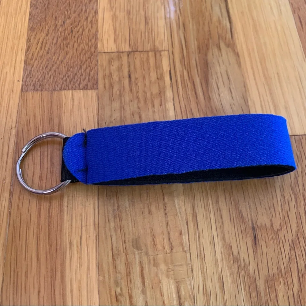 Neoprene Keychain Cobalt Blue Christian Be My Disciples